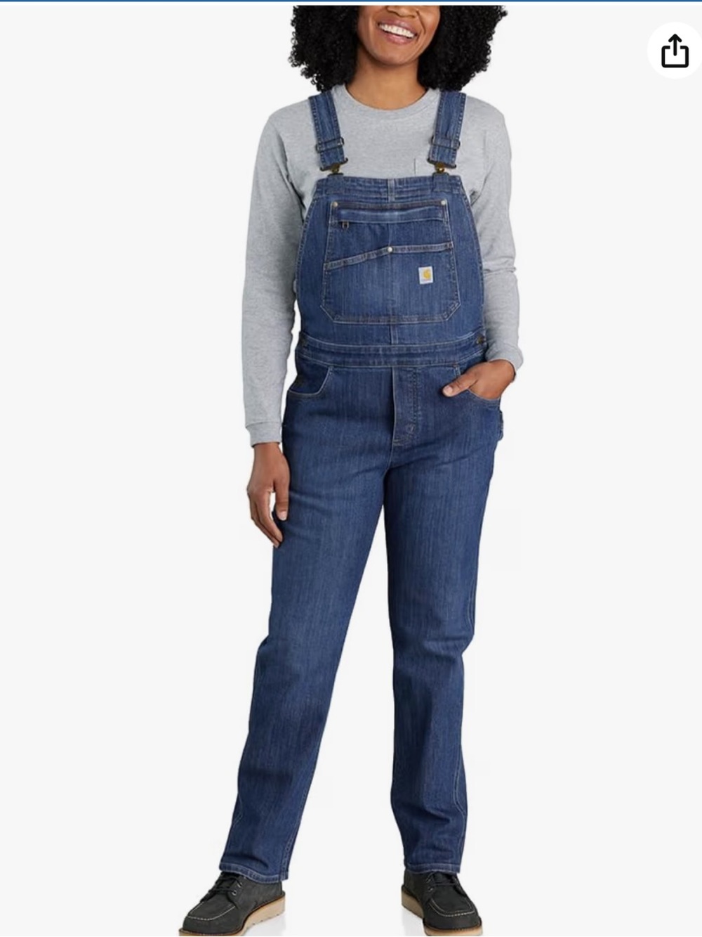 Carhartt Women's Rugged Flex Denim Overalls Size M 8-10